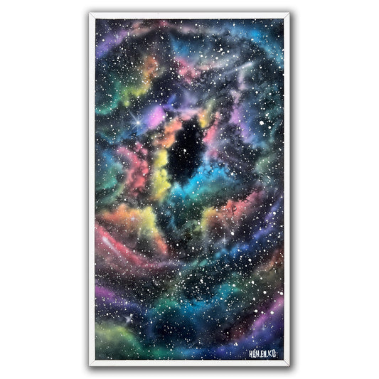 "Deep in nebula" ORIGINAL  spray painting